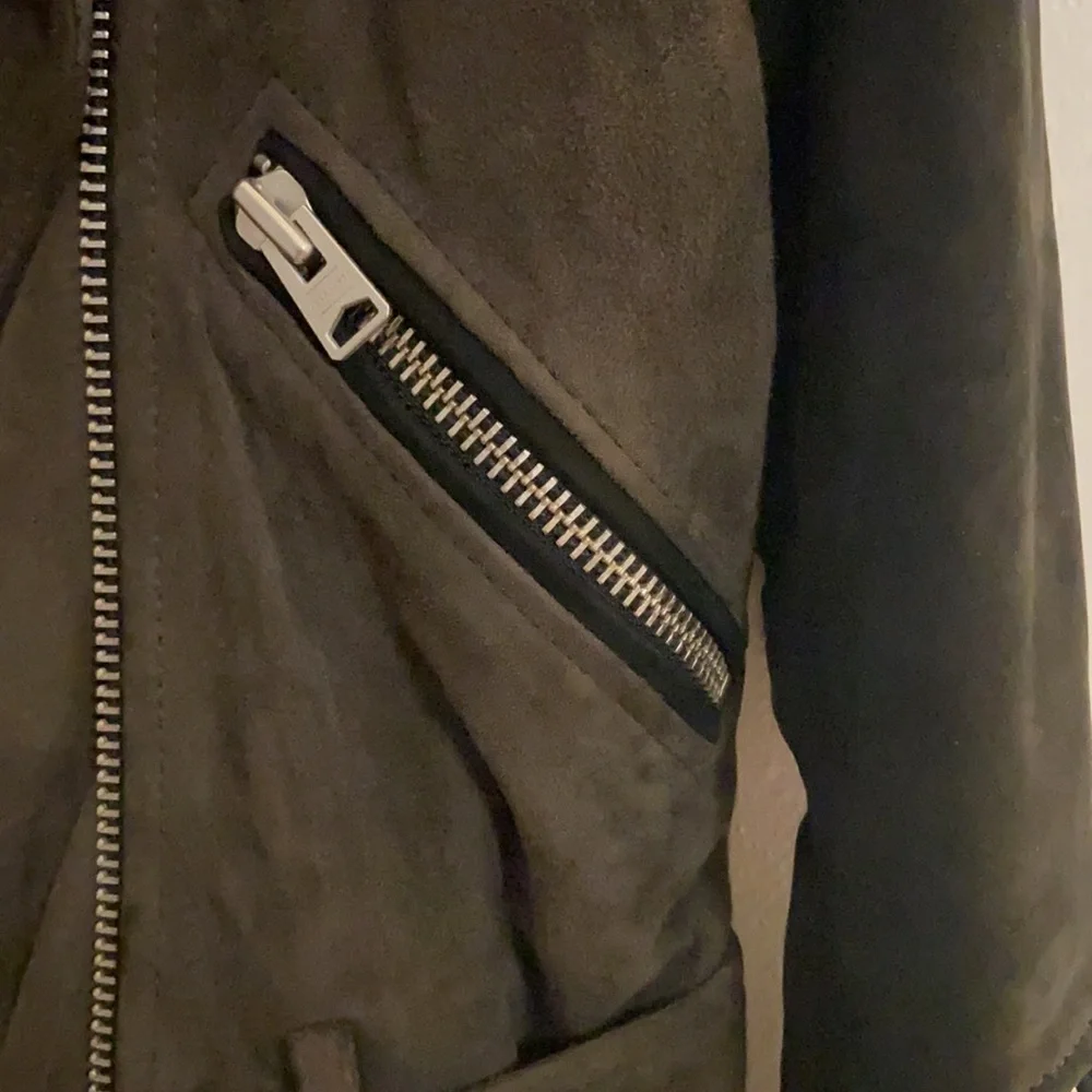 All Saints Suede Biker Jacket S - Picture 6 of 13
